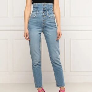 Guess High Rise  The IT Girl Pin Up Jeans Retro Corset Size 27